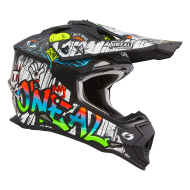Casca Motocross O'NEAL 2SERIES RANCID NEGRU/ALB