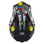 Casca Motocross O'NEAL 2SERIES RANCID NEGRU/ALB