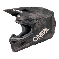 Motocross helmet O'NEAL 3SERIES ACID BLACK/GRAY V.27