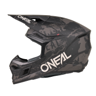 Motocross helmet O'NEAL 3SERIES ACID BLACK/GRAY V.27