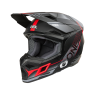 Cască motocross O'NEAL 3SERIES HAZE NEGRU/GRI/ROȘU