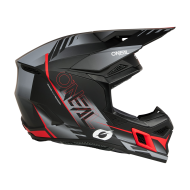 Cască motocross O'NEAL 3SERIES HAZE NEGRU/GRI/ROȘU