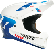 Casca motocross THOR SECTOR 2 CARVE WHITE/BLUE