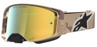 Motocross Goggles ALPINESTARS SUPERTECH LONE CAMO DESERT MIRROR-GLD