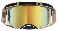 Motocross Goggles ALPINESTARS SUPERTECH LONE CAMO DESERT MIRROR-GLD