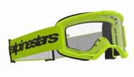 Motocross goggles ALPINESTARS VISION 3 WORDMARK YLW CLEAR