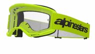 Motocross goggles ALPINESTARS VISION 3 WORDMARK YLW CLEAR