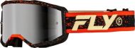 Motocross Goggles FLY RACING Zone Black/Red/Cream - Silver Mirror/Smoke Lens 2025