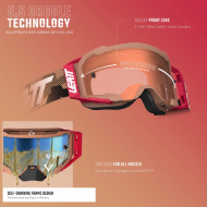 Motocross Goggles LEATT Velocity 5.5 Enduro Forge Clear 83%
