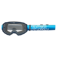 Motocross goggles O'NEAL B-10 STRIPED BLUE/BLUE - CLEAR