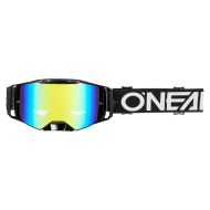 Motocross Goggles O'NEAL B-55 CRAM BLACK/WHITE - RADIUM GOLD