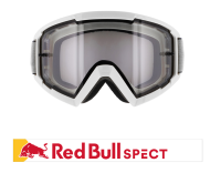 Ochelari motocross Spect Red Bull Whip, lentilă simplă, alb, transparent