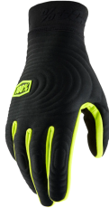 Motocross gloves 100% BRISKER XTREME BLACK/FLUO YELLOW
