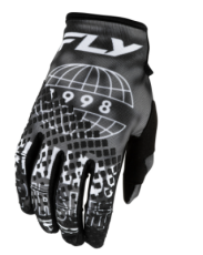 Motocross gloves FLY RACING Kinetic Blur Gloves - Black/Grey