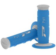 Manere de motocross PROGRIP Double Density GRI/ALBASTRU DESCHIS