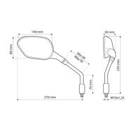 Motorcycle mirrors - Exter
