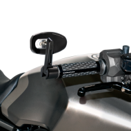 Oglinzi moto BARRACUDA SKIN-R/BAR END BLACK (PERECHE)