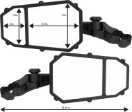 Oglindă laterală ELITE PRO PR MOOSE RACING MEMIRKIT-ES2CCS