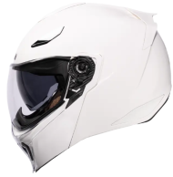 Отваряема каска ICON Threshold™ Solid Modular WHITE GLOSS