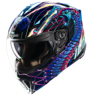 Cască modulară pliabilă ICON Threshold™ Synthwave Lazer Cobra