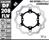 Disc frana fata flotant Galfer WAVE FLOTANT (C. STEEL) 270x3mm DF208FLW