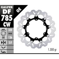 Πλωτό μπροστινό δισκόφρενο Galfer WAVE FLOATING COMPLETE (C. ALU.) 320x5m DF785CW