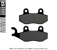 Μπροστινά/Πίσω Τακάκια Μοτοσικλέτας Galfer SEMI METAL FD187G1054