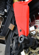 Dopuri de protecție ax R&G RACING negre, protecții furcă Honda CRF1000L Africa Twin 16-25