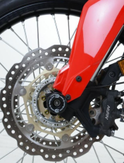 Dopuri de protecție ax R&G RACING negre, protecții furcă Honda CRF1000L Africa Twin 16-25