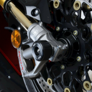Dopuri de protecție ax furcă R&G RACING, negre, pentru Honda CBR1000RR-R 20-26