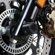 Dopuri de protecție ax R&G RACING Apărători furcă negre Royal Enfield interceptor 650 19-26