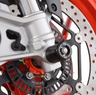 Protecții furcă R&G RACING - Negre Aprilia RS 660 / Tuono 660