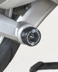 Dopuri de protecție ax bascula dreapta R&G RACING, negre, pentru Kawasaki GTR1400