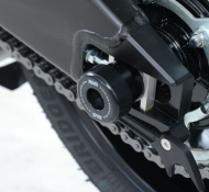 Dopuri de protecție ax bascula R&G RACING, negre, pentru Yamaha YZF-R6/R1M