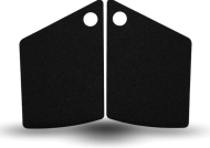 Tampoane de tracțiune pentru rezervor R&G RACING (Set 2 bucăți) - Transparente CFMOTO 650NK 22-24