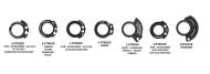Mânere LOCK-ON 809 GRI/ALBASTRU PROGRIP PA080900-291