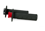 Mânere RACETECH R20 Lock On Grips Half Waffle BETA 21 (Negre)