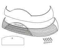 Reflective reflector for suitcase SHAD SH46