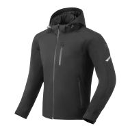 Μπουφάν μοτοσικλέτας softshell SECA DISTRICT ΜΑΥΡΟ