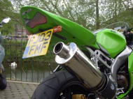 Suport pentru plăcuța de înmatriculare R&G RACING pentru ZX6R '03-04, Z1000 '03-06, Z750 '03-06