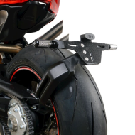 Suport plăcuță de înmatriculare R&G RACING Negru - MV Agusta Brutale 1000RR 20-24 / Superveloce 800 20-24