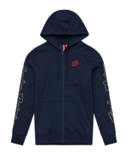 Hanorac cu fermoar și logo TROY LEE DESIGNS - Bleumarin