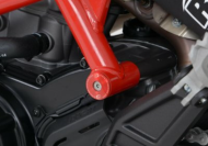 Βύσμα πλαισίου R&G RACING Αριστερό ένθετο πλαισίου μαύρο Ducati 821 Hypermotard / 939 / 950 / DesertX