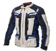 Geacă moto textilă ADRENALINE CAMELEON 2.0 BEIGE/MARINE