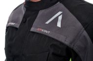 Geacă textilă pentru motociclete ADRENALINE PYRAMID 2.0 NEGRU/GRI/FLUO