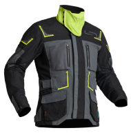 Текстилно мото яке Lindstrands Myrvik Grey/Black/Yellow
