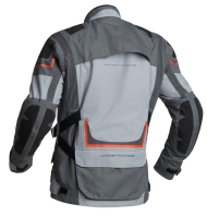 Текстилно мото яке Lindstrands Myrvik Light Grey/Black/Orange