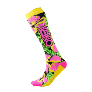 Thermal socks O'NEAL PRO MX ISLAND pink/green/yellow