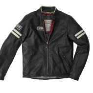 Geacă moto din piele SPIDI VINTAGE Ice/Negru