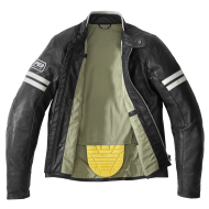 Geacă moto din piele SPIDI VINTAGE Ice/Negru